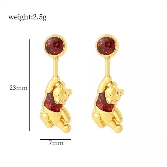 Disney Winnie the Pooh Earrings - Picture 2 of 6